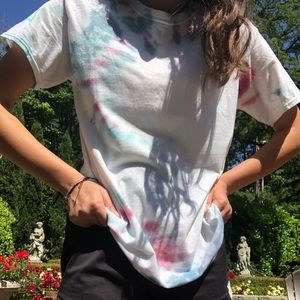 Oversized tie dye shirt
